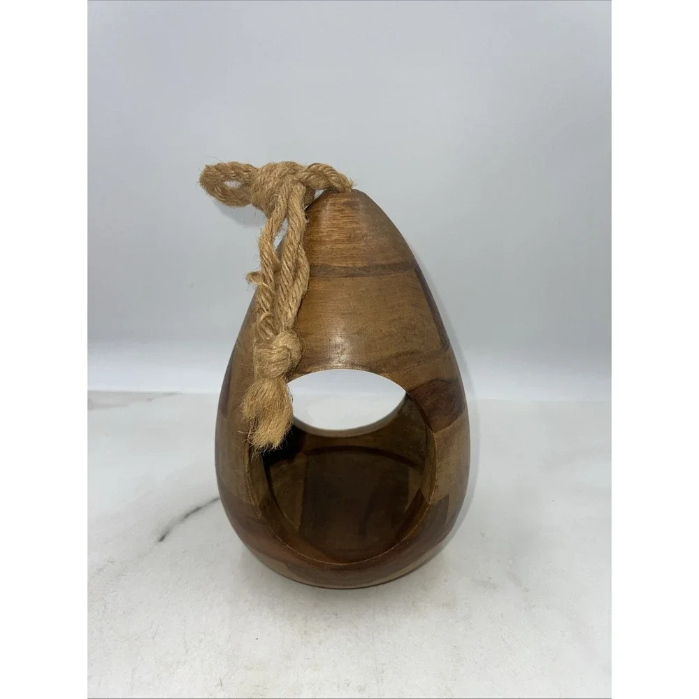 Smith & Hawken Bird Hanging Planter Solid Wood Beautiful 8.5